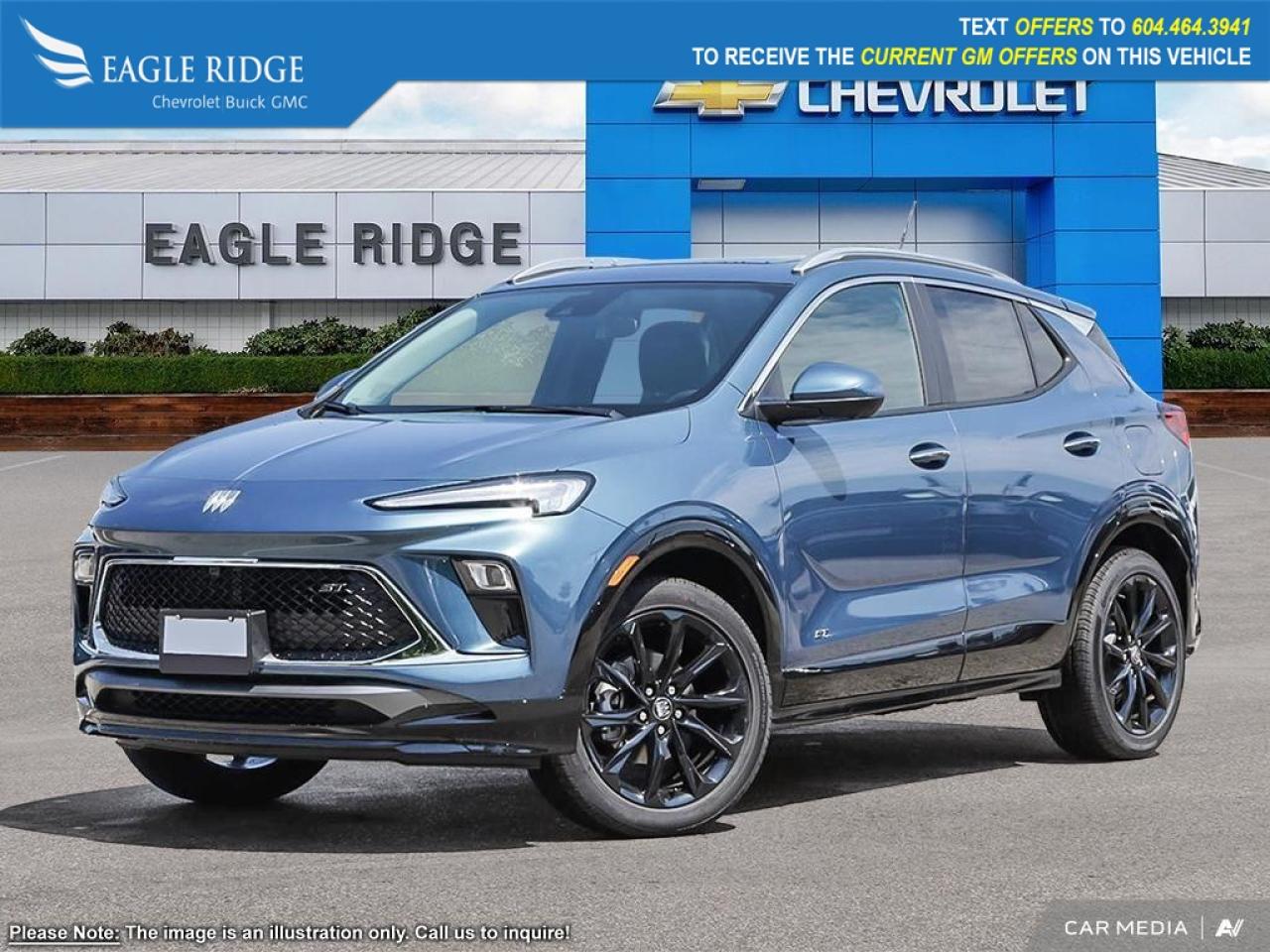 New 2026 Buick Encore GX Sport Touring 11-inch infotainment touchscreen, 8-inch digital driver display, wireless Apple CarPlay and Android Auto, Bluetooth, WiFi hotspot capability, six-speaker audio system, voice recognition, blind-spot mo for sale in Coquitlam, BC