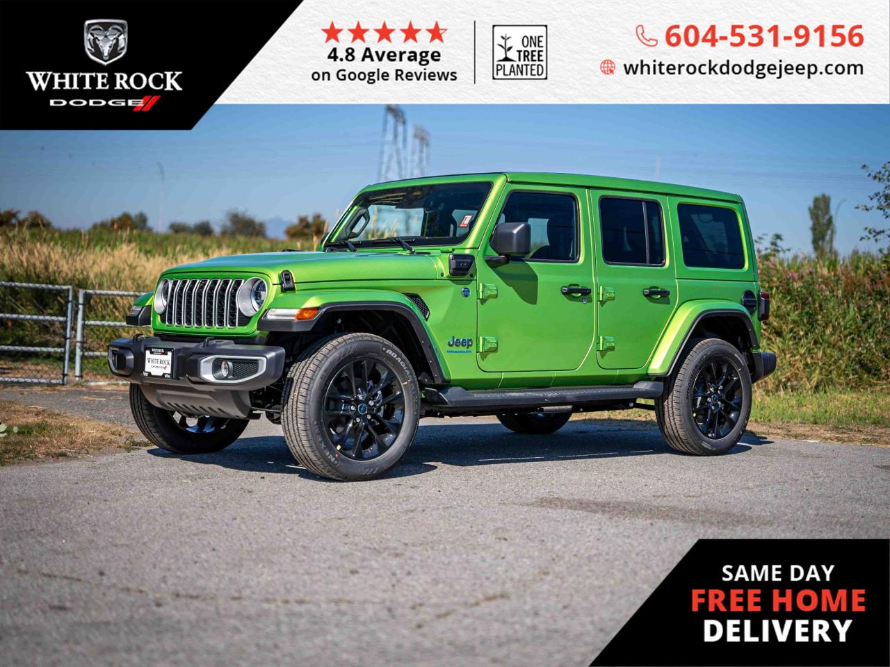New 2025 Jeep Wrangler 4xe Sahara for sale in Surrey, BC
