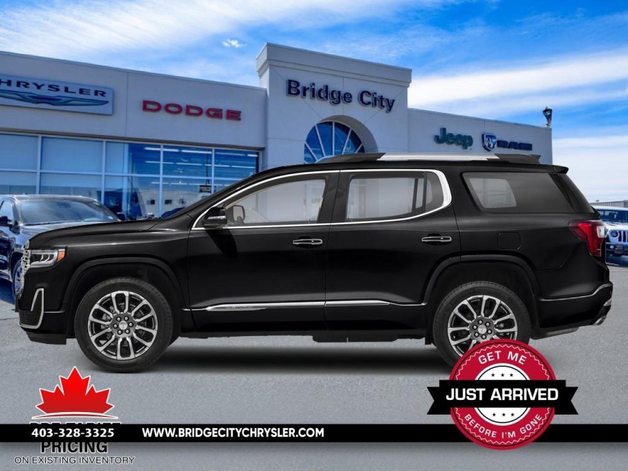 Used 2021 GMC Acadia 3.6L V6 - Heated & Vented Leather Seats - 2nd Row Captain Seats - Remote Start - Loaded Denali! for sale in Lethbridge, AB