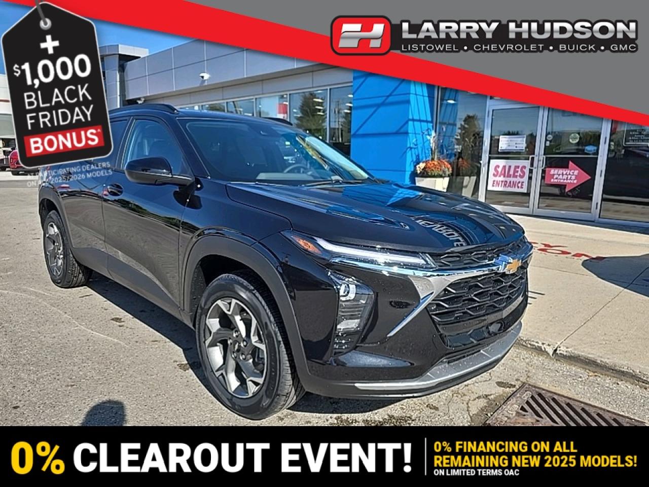 HUDSONS HAS IT!
See it - Drive it - Own it - LOVE it.

At Larry Hudson Chevrolet Buick GMC we make car buying a breeze! New car pricing with $0 down approvals are among your options (*on approved credit). There are a variety of finance and lease options available. Also expect top dollar for your trade-in!

Selling price/payment shown includes cash incentive(s). Does not include HST & Licensing. Bi-Weekly payments reflect current Chevrolet Buick and GMC incentives. We have professional Product Specialist to guide you through your vehicle purchase. Contact us for more info! 1-800-350-3325