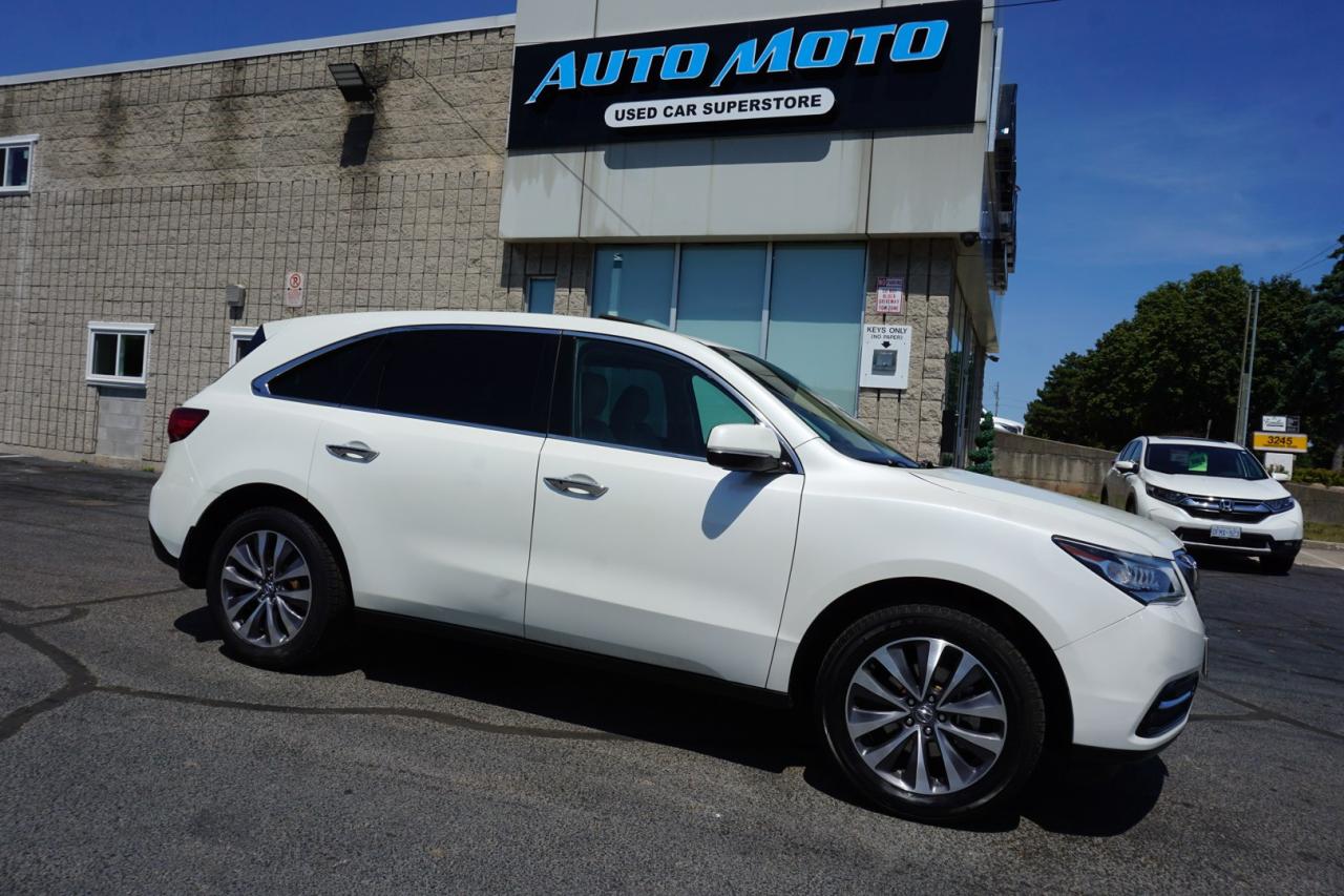 Used 2015 Acura MDX V6 TECH SH-AWD CERTIFIED CAMERA NAV BLUETOOTH DVD LEATHER HEATED SEATS SUNROOF CRUISE ALLOYS for sale in Burlington, ON