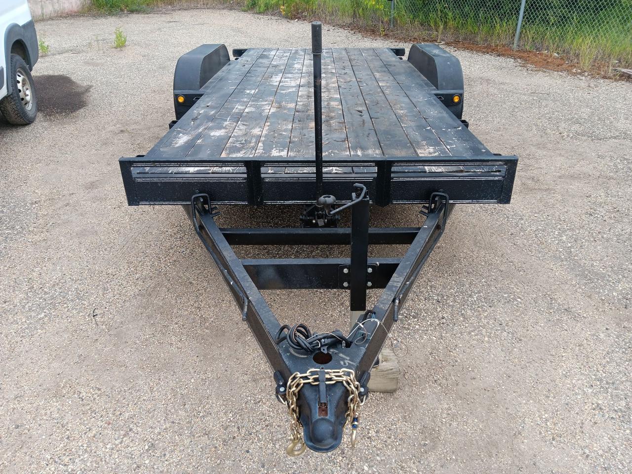Used 2021 Rainbow Trailer 16 ft deck with jack and 2 foot 5 inch beaver tail for sale in Edmonton, AB