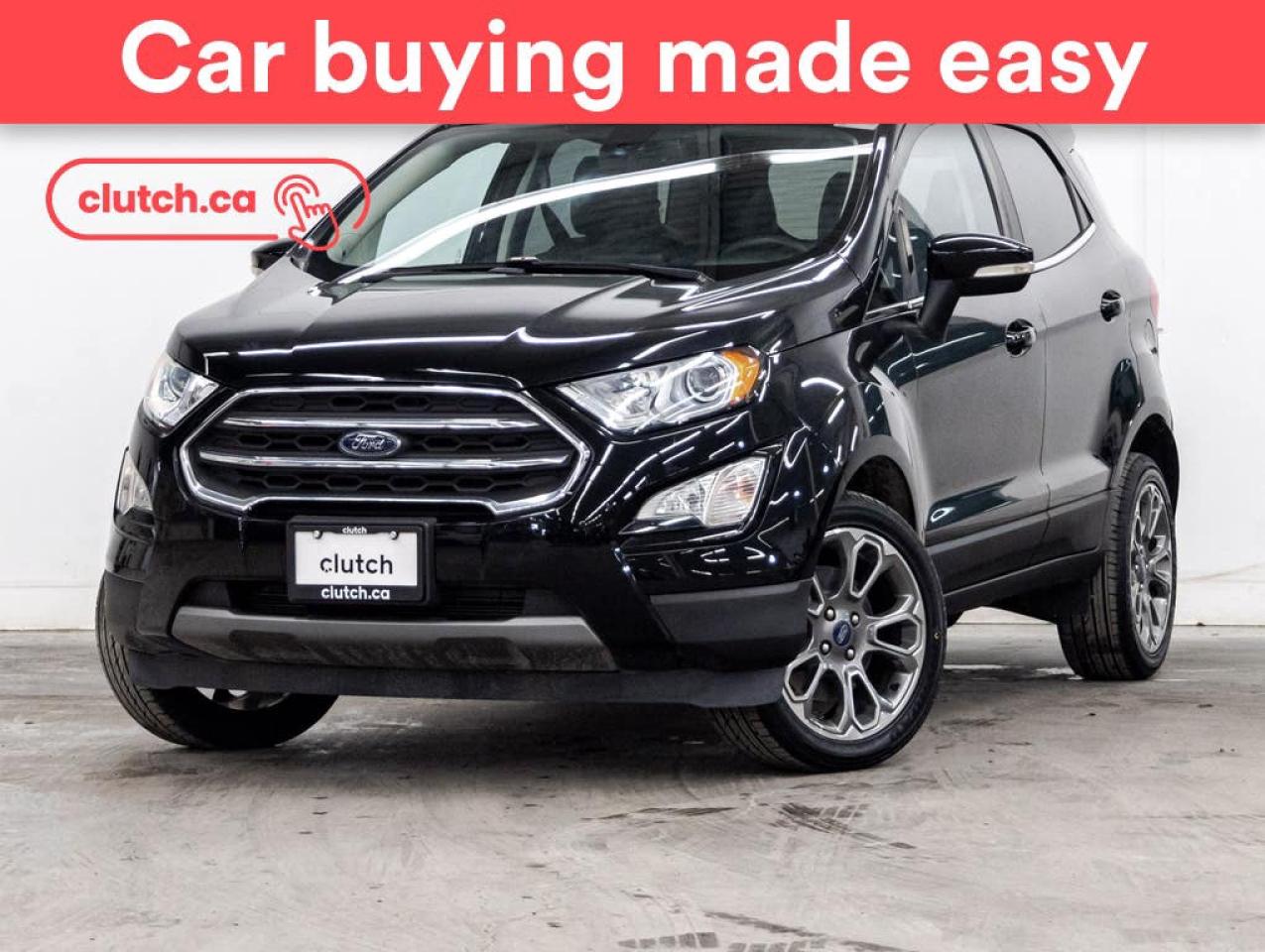 Used 2018 Ford EcoSport Titanium 4WD w/ Apple CarPlay & Android Auto, Front Heated Seats, Rearview Cam for sale in Toronto, ON
