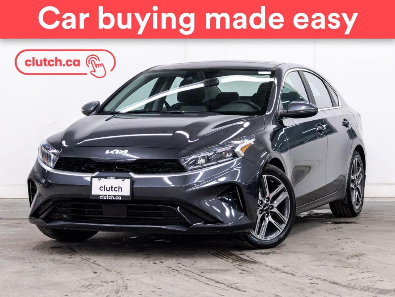 Used 2022 Kia Forte EX Premium w/ Apple CarPlay & Android Auto, Rearview Cam, Dual Zone A/C for sale in Toronto, ON