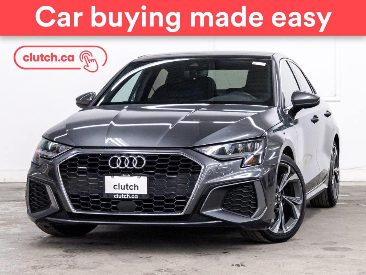 Used 2022 Audi A3 Progressiv 40 w/ Apple CarPlay & Android Auto, Front Heated Seats, Backup Cam for sale in Toronto, ON