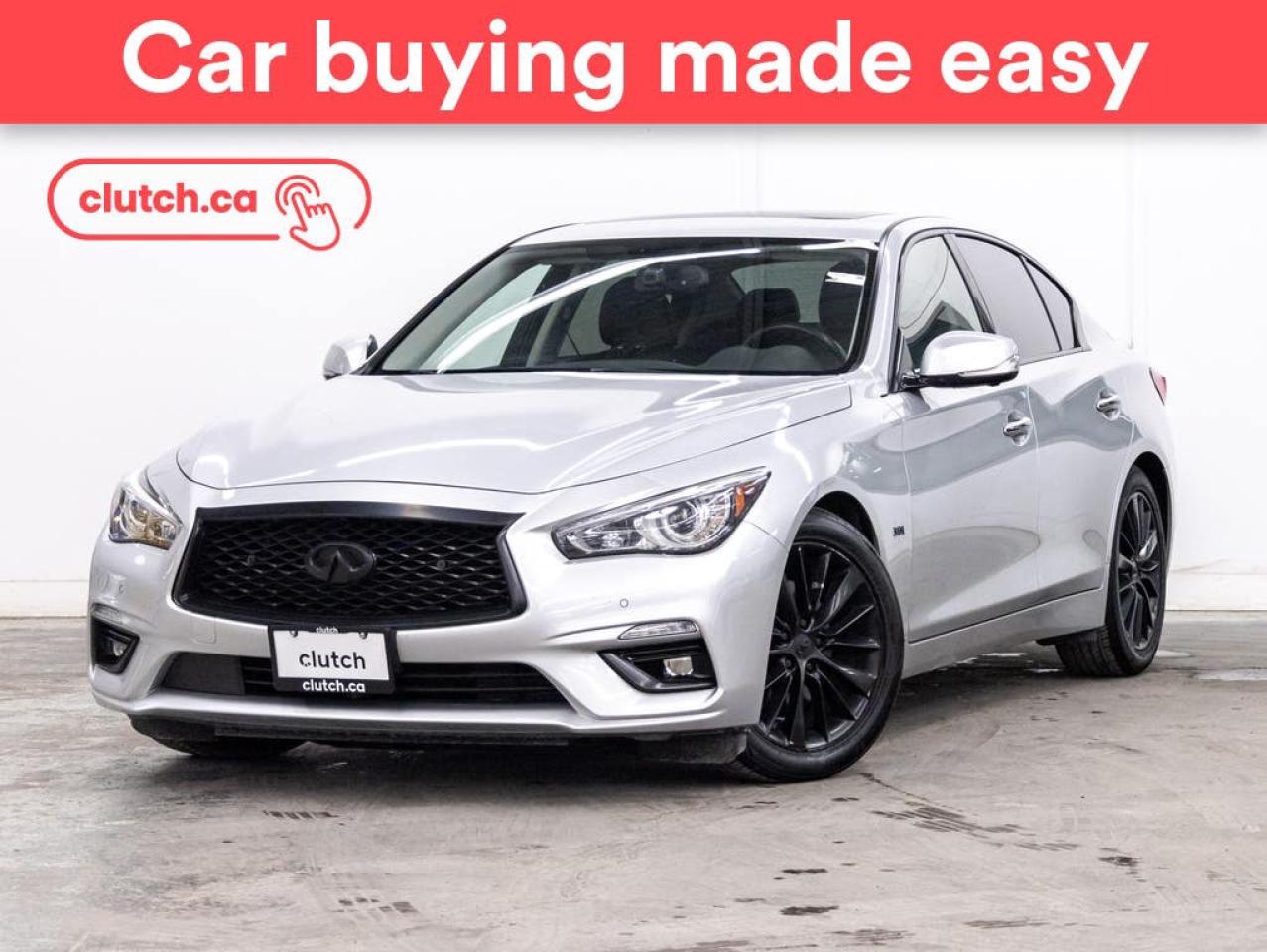 Used 2018 Infiniti Q50 3.0T Luxe AWD w/ Apple CarPlay & Android Auto, Front Heated Seats, Rearview Cam for sale in Toronto, ON