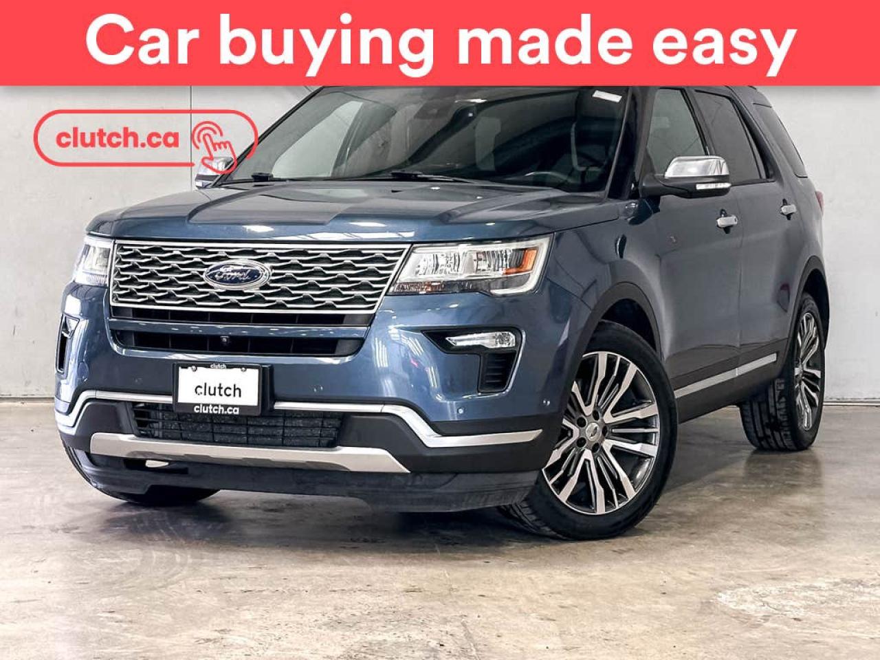 Used 2018 Ford Explorer Platinum 4WD w/ Apple CarPlay, Heated Front Seats, Rearview Cam for sale in Toronto, ON
