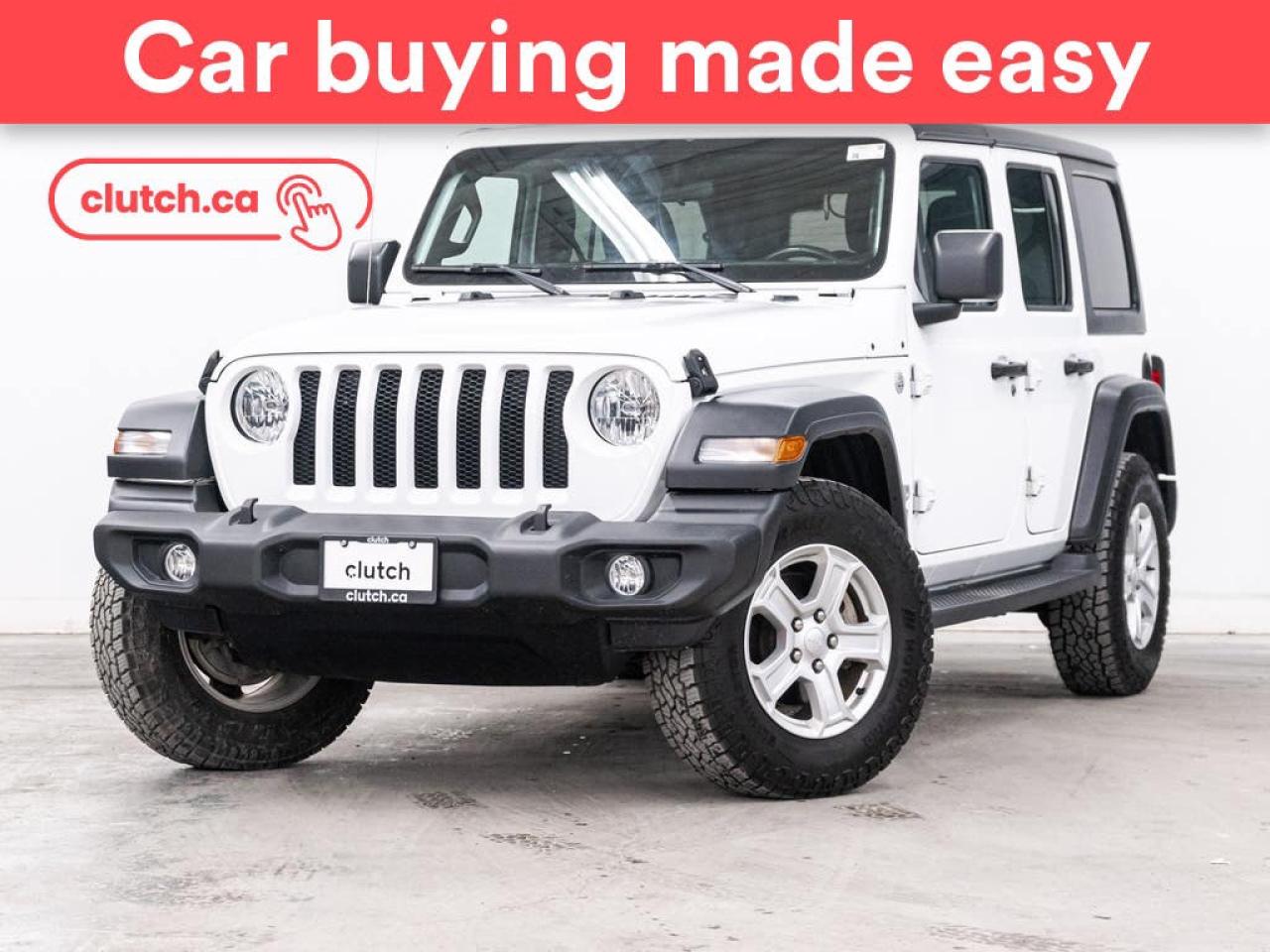 Used 2021 Jeep Wrangler Unlimited Sport S 4x4 w/Bluetooth, Cruise Control, Rearview Cam for sale in Toronto, ON