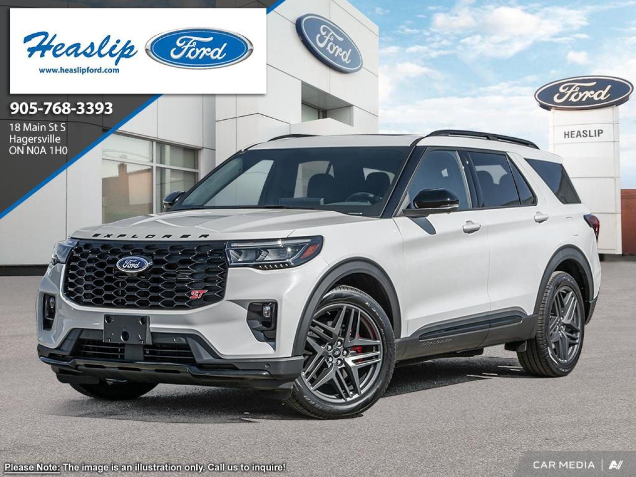 <p>Get ready to experience the thrill of the all-new 2025 Ford Explorer ST, now available at Heaslip Ford! This dynamic SUV is designed to elevate your driving experience, blending exhilarating performance with premium comfort. The Explorer ST boasts a striking Star White Metallic Tri-Coat exterior, perfectly complemented by a luxurious Onyx interior featuring heated and ventilated Miko Sport Captains Chairs. With its robust 4-wheel drive system and a powerful EcoBoost V6 engine, this vehicle is ready to conquer any road condition.</p>
<p>This new Explorer ST is packed with features that will impress. The 10-speed automatic transmission ensures smooth and responsive gear changes, while the SecuriCode keyless entry keypad adds a layer of convenience and security. The inclusion of an engine block heater makes it ideal for those chilly Canadian mornings. This SUV is more than just a vehicle; its a statement.</p>
<p>Here are five standout features of this incredible 2025 Ford Explorer ST:</p>
<ul>
<li><strong>Unleash the Power:</strong> The 3.0L EcoBoost V6 engine delivers thrilling performance.</li>
<li><strong>Commanding Presence:</strong> The Star White Metallic Tri-Coat exterior turns heads wherever you go.</li>
<li><strong>Ultimate Comfort:</strong> Sink into the heated and ventilated Miko Sport Captains Chairs.</li>
<li><strong>Ready for Anything:</strong> The 4-Wheel Drive system provides confidence in all conditions.</li>
<li><strong>Seamless Shifting:</strong> The 10-speed automatic transmission ensures a smooth and engaging drive.</li>
</ul>
<p><strong><em>Powered by AutoIntelligence™</em></strong>
Vehicle information has been generated using artificial intelligence and is provided for informational purposes only. While efforts are made to ensure accuracy, please confirm all details directly with the dealer.</p>
