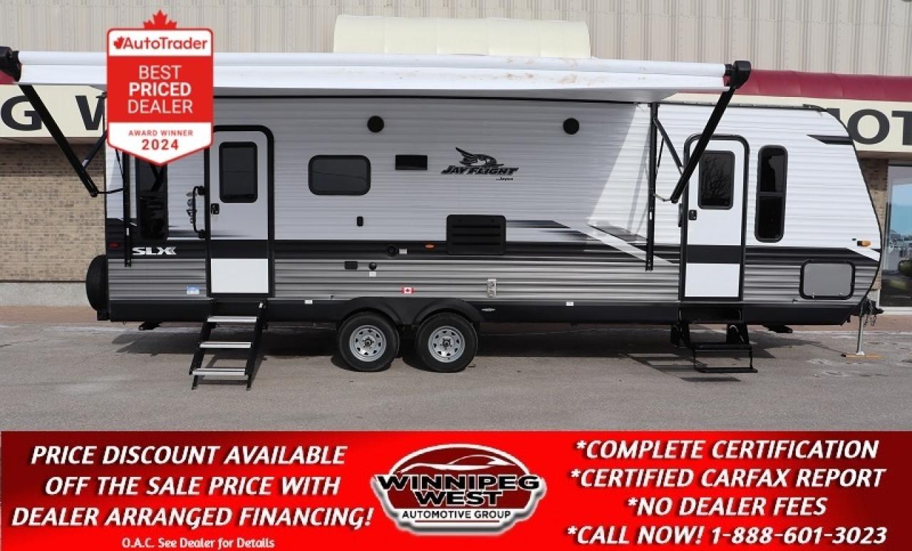Used 2022 Jay Flight SLX 8 265RLS 31FT REAR LOUNGE, HIGH END FINISH, LIGHT WT, NICE for sale in Headingley, MB