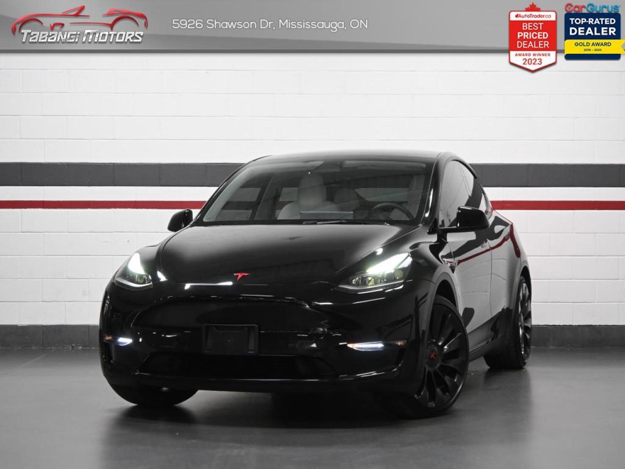 Used 2022 Tesla Model Y Performance  Cash Price: $46,995     Finance Price: $44,995    White Leather Dual Motor Auto Pilot Navigation Glass Roof for sale in Mississauga, ON