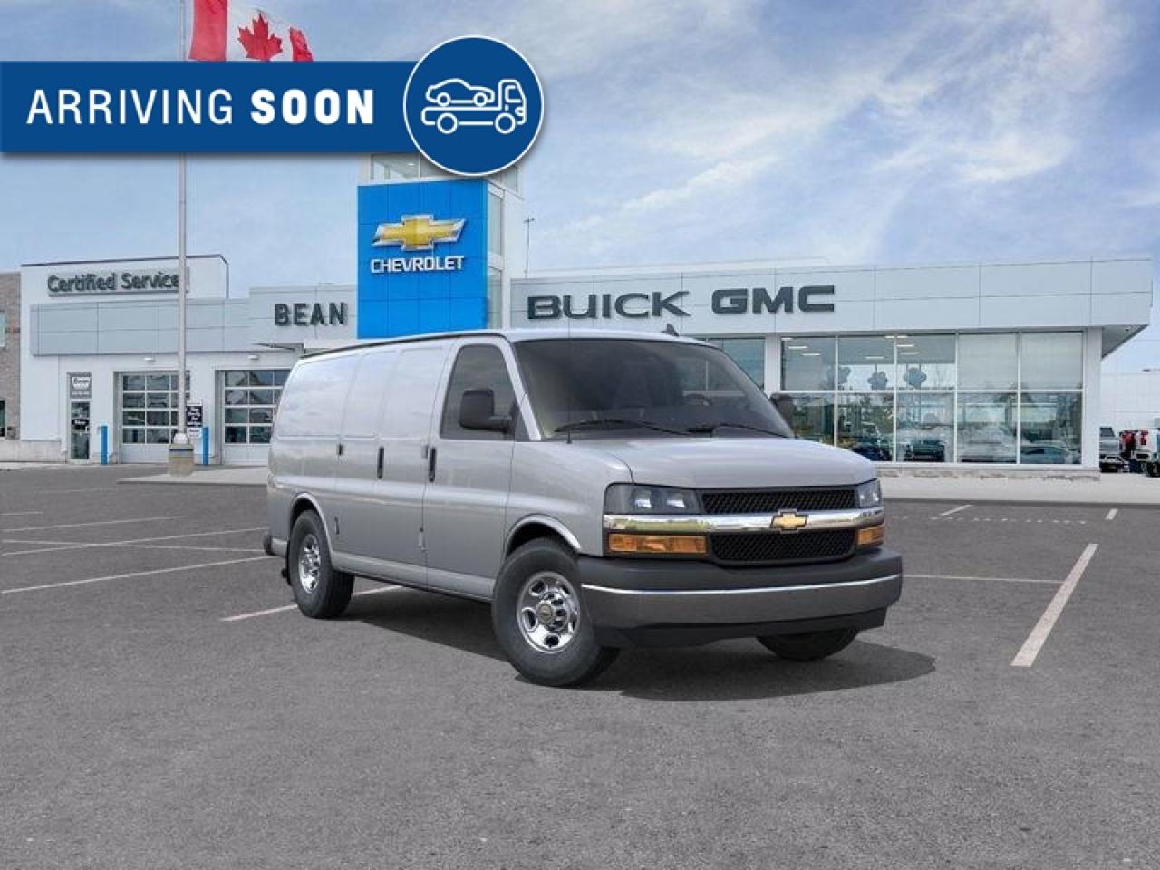 New 2025 Chevrolet Express 2500 Work Van 4.3L V6, REMOTE START/ENTRY, POWER DRIVER SEAT, AIR CONDITIONING, CRUISE CONTROL, MP3 PLAYER, BLUETOOTH, REAR VISION CAMERA for sale in Carleton Place, ON