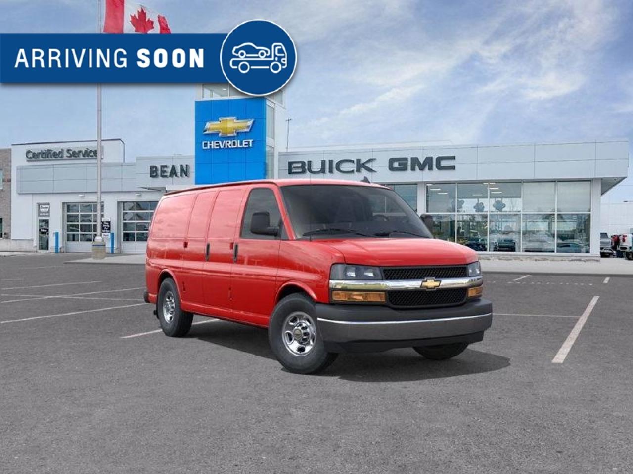 New 2025 Chevrolet Express 2500 Work Van 4.3L V6, REMOTE START/ENTRY, POWER DRIVER SEAT, AIR CONDITIONING, CRUISE CONTROL, MP3 PLAYER, BLUETOOTH, REAR VISION CAMERA for sale in Carleton Place, ON