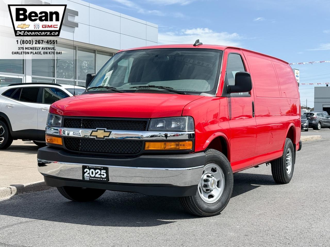 New 2025 Chevrolet Express 2500 Work Van 4.3L V6, REMOTE START/ENTRY, POWER DRIVER SEAT, AIR CONDITIONING, CRUISE CONTROL, MP3 PLAYER, BLUETOOTH, REAR VISION CAMERA for sale in Carleton Place, ON
