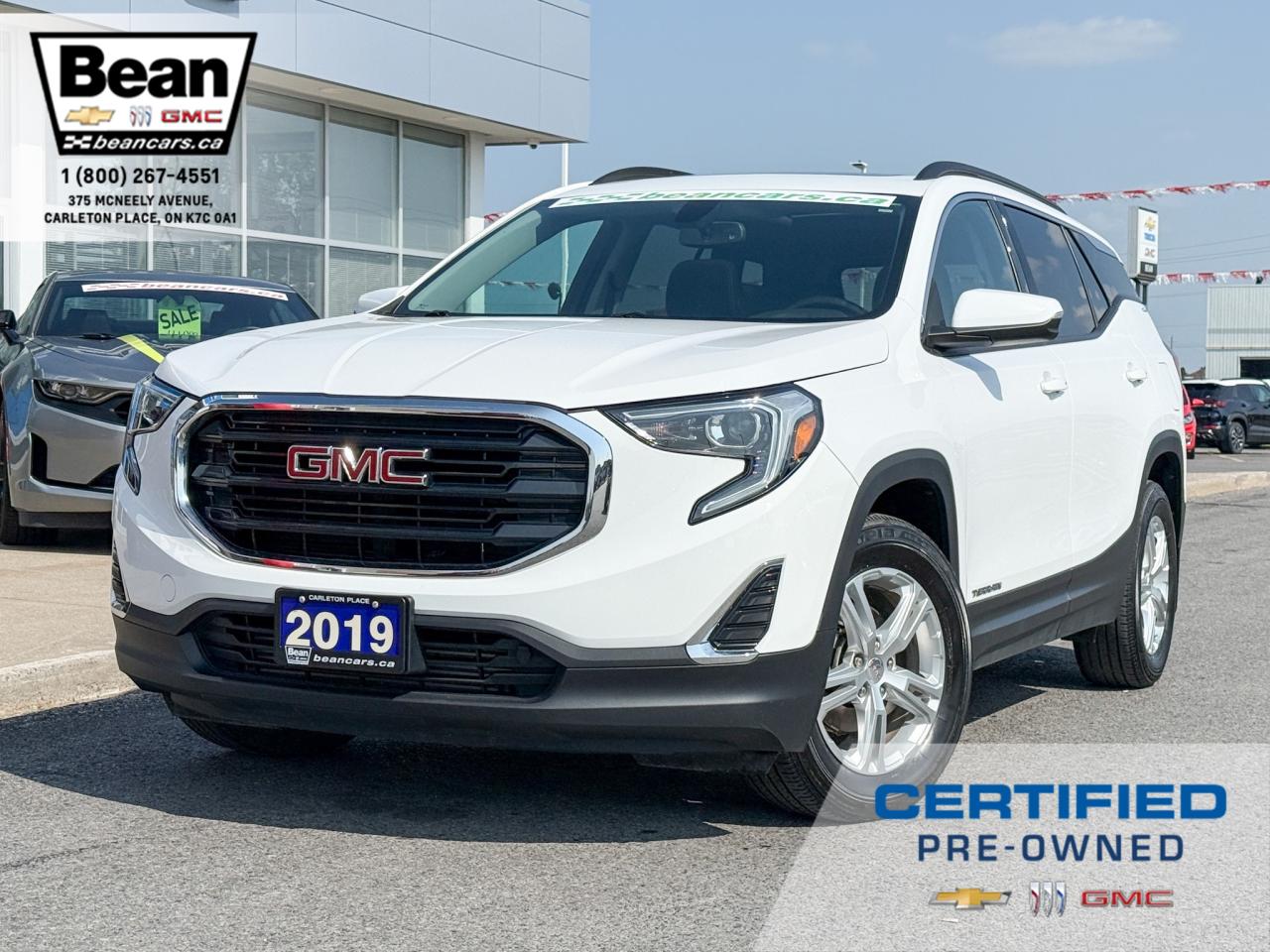Used 2019 GMC Terrain SLE 1.5L 4 CYL WITH REMOTE START/ENTRY, SUNROOF, HEATED SEATS, POWER LIFTGATE, HD REAR VISION CAMERA, APPLE CARPLAY AND ANDROID AUTO for sale in Carleton Place, ON