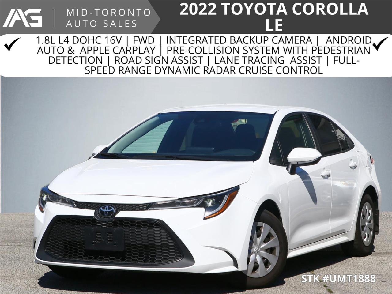 Used 2022 Toyota Corolla LE for sale in North York, ON
