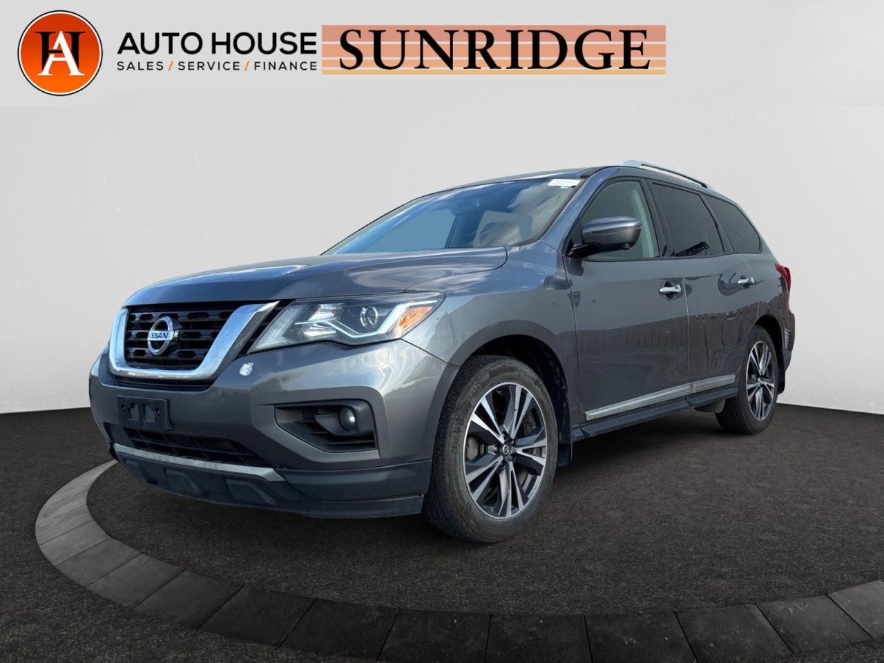 Used 2020 Nissan Pathfinder Platinum NAVIGATION BACKUP/FRONT CAMERA ENTERTAINMENT SCREEN HEATED LEATHER SEATS for sale in Calgary, AB