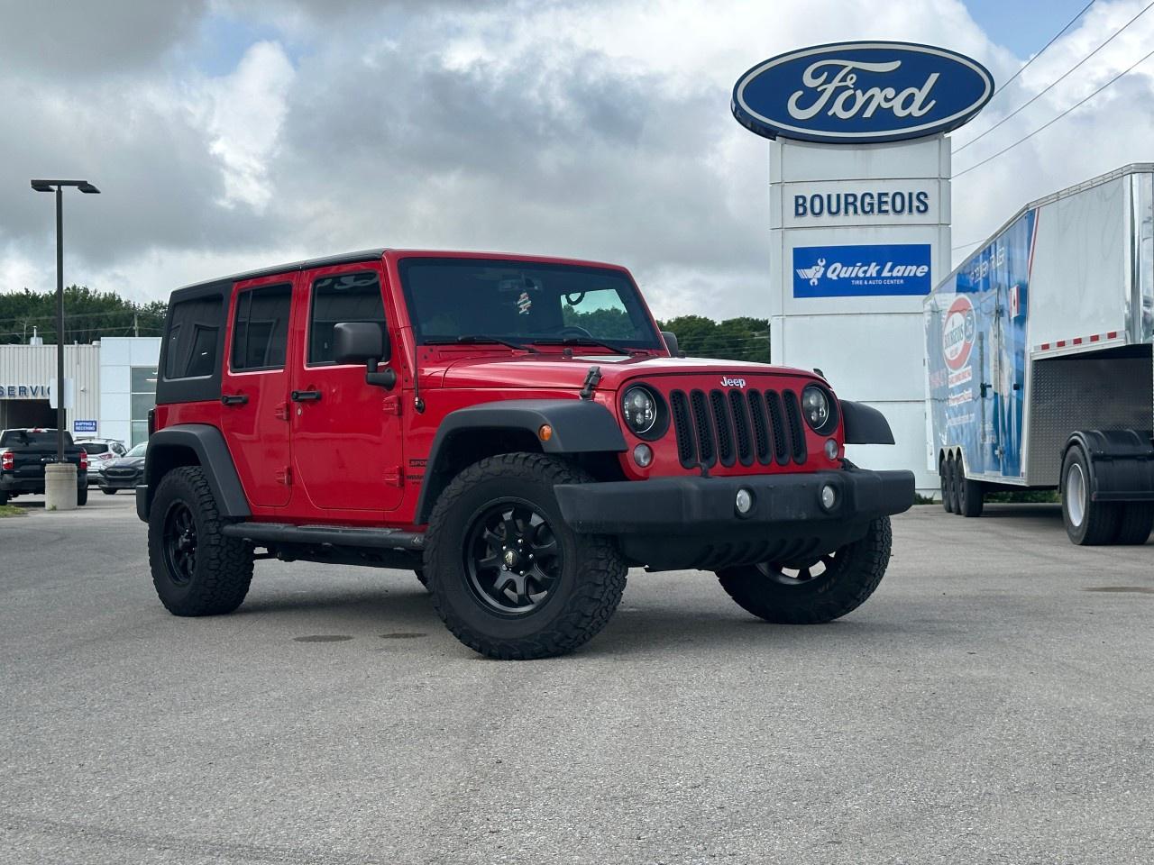 Used 2014 Jeep Wrangler Unlimited 4WD 4dr Sport for sale in Midland, ON