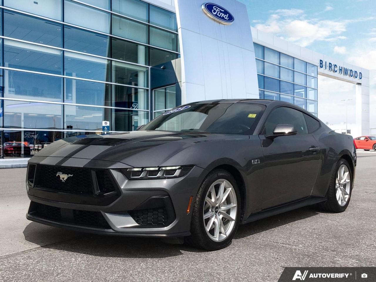 Experience raw power and classic muscle car styling with this lightly used 2024 Ford Mustang GT Premium. With only 16,605 km on the odometer, this Carbonized Grey Metallic beauty is ready to hit the road and turn heads.

Key Features:
- Powerful 5.0L V8 engine
- Active Valve Exhaust for that iconic Mustang growl
- Premium leather interior
- RWD for exhilarating performance
- Advanced safety features including Collision Mitigation
- FordPass Connect mobile hotspot for seamless connectivity
- Automatic high beams and rain-sensing wipers
- Low mileage, ensuring plenty of life left in this stallion

Dont miss your chance to own this stunning Mustang. Visit Birchwood Ford today to schedule a test drive and experience the thrill for yourself. Our team is ready to answer any questions and help you start your journey towards owning this iconic piece of American muscle. Reserve your spot behind the wheel now!
Birchwood Ford on Regent is the Home of Market Value Pricing.


Reconditioning our Pre-Owned Inventory is a source of pride for us! We complete an extremely thorough process both mechanically and cosmetically before it passes our standard. Our customers can shop with confidence knowing Birchwood Ford has won AutoTraders 2024 Best Priced Dealer Award. Transparency is what you deserve! 

When purchasing a pre-owned vehicle from us we will share all of the information on the vehicle. Including CARFAX, a copy of all the inspections we performed, a copy of the invoices showing you exactly what we did & spent on reconditioning the vehicle.



Call us at 204-661-9555or go to WWW.BIRCHWOODFORD.CA to browse our inventory! 

People who Try Birchwood Ford Buy from Birchwood Ford!   

       

Dealer permit #4454
Dealer permit #4454