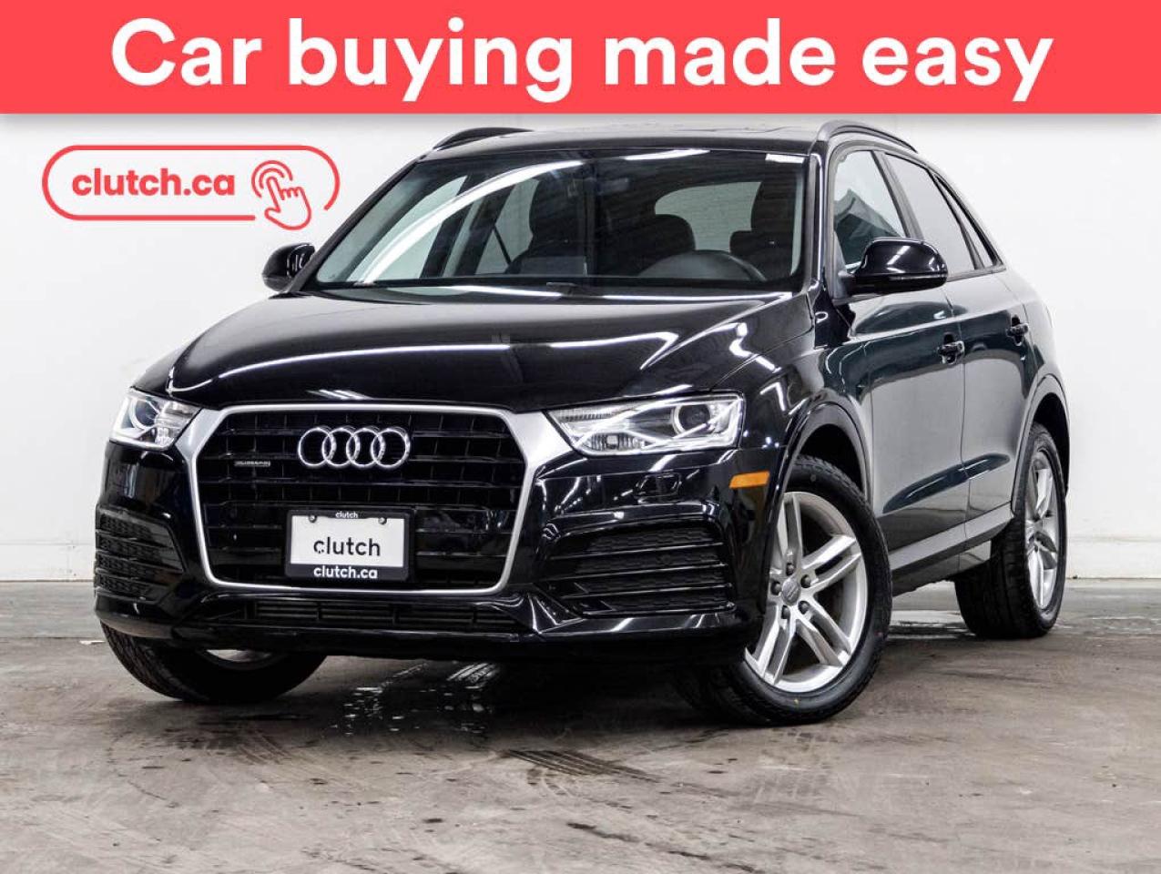 Used 2018 Audi Q3 Komfort AWD w/ Nav, Sunroof, Rearview Cam for sale in Toronto, ON