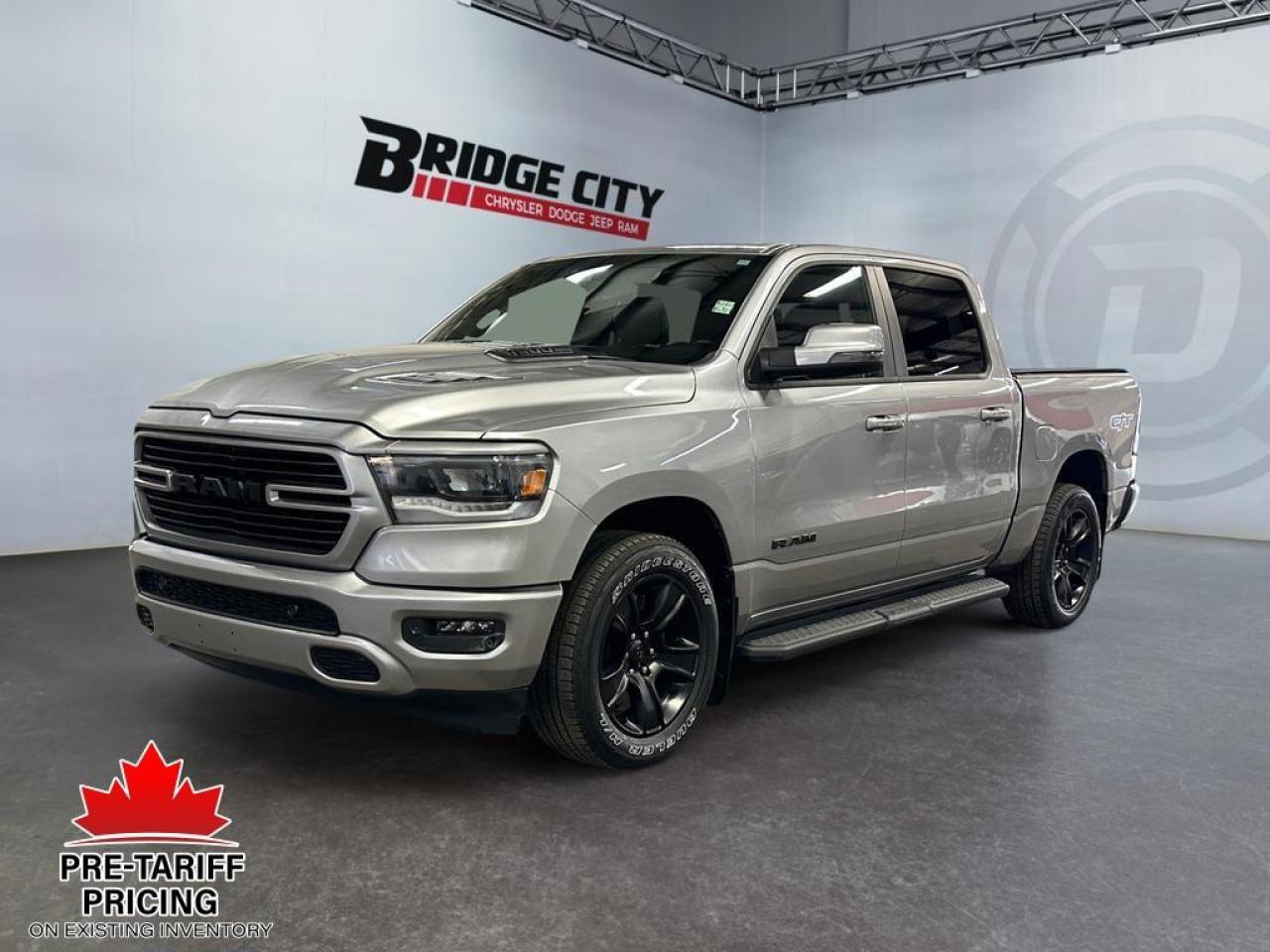 Used 2023 RAM 1500 Sport 5.7L Hemi - GT Pkg - Side Steps - Leather - 3.92 Rear Towing - Box Liner - 12 Screen - Navigation for sale in Lethbridge, AB