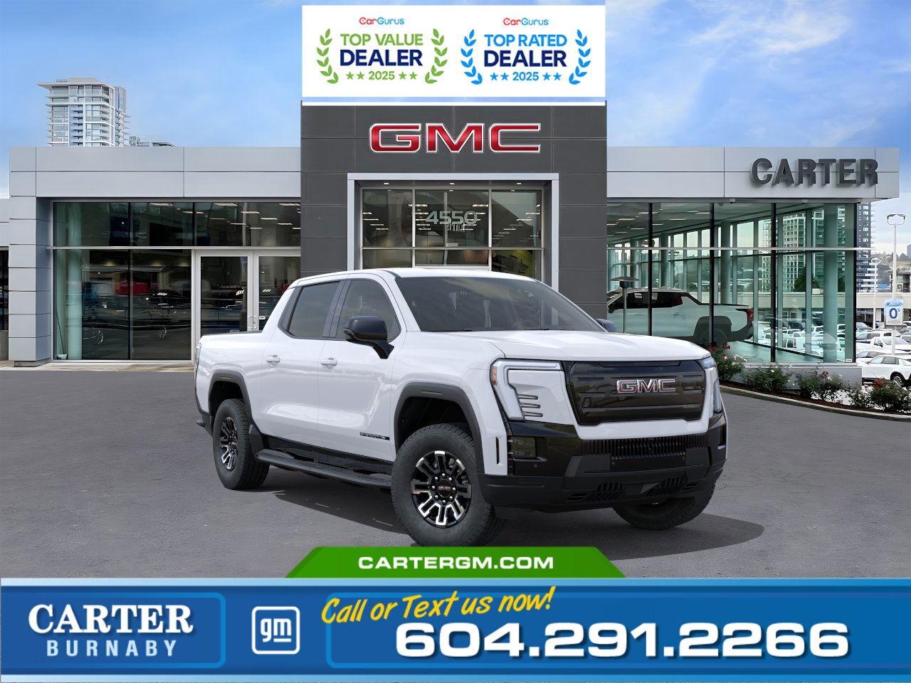 New 2026 GMC Sierra EV STANDARD RANGE ELEVATION E4WD | UP TO 455 KM RANGE for sale in Burnaby, BC