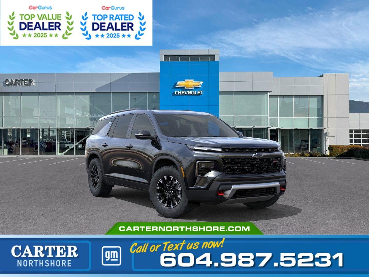 New 2026 Chevrolet Traverse Z71 AWD | Alum Blk Wheels/Adpt Cruise/Pwr Liftgate for sale in North Vancouver, BC