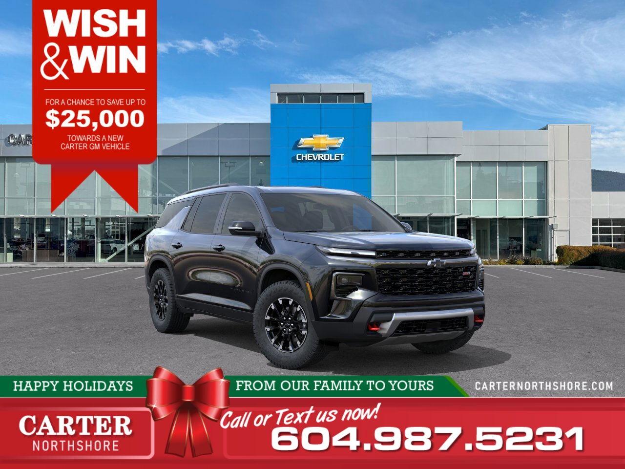 New 2026 Chevrolet Traverse Z71 AWD | Alum Blk Wheels/Adpt Cruise/Pwr Liftgate for sale in North Vancouver, BC