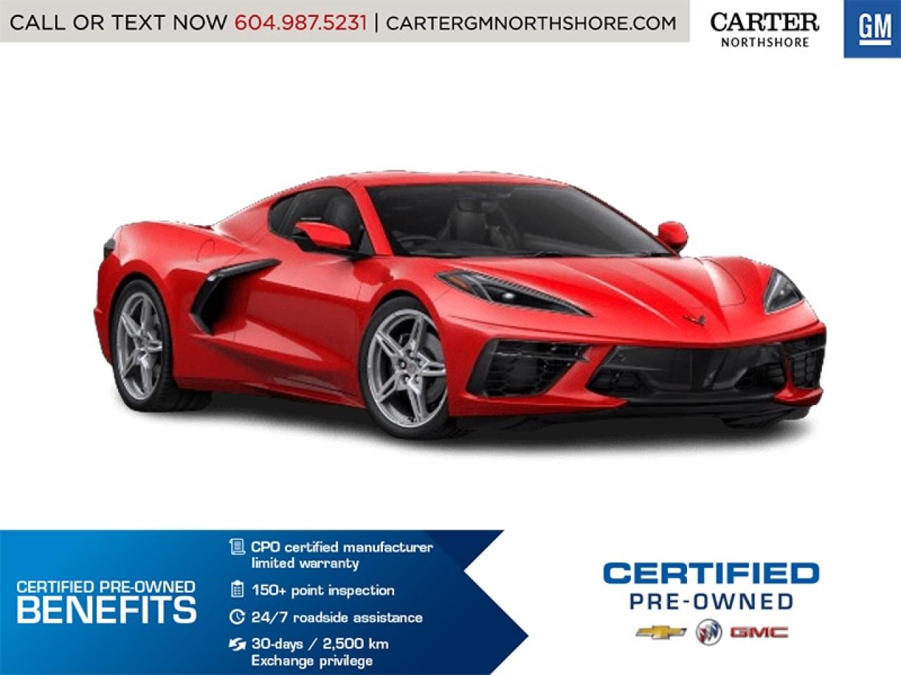 Used 2025 Chevrolet Corvette StingRay HUD/Bose Spkrs/Driver Assist Pkg/Vented Seats for sale in North Vancouver, BC