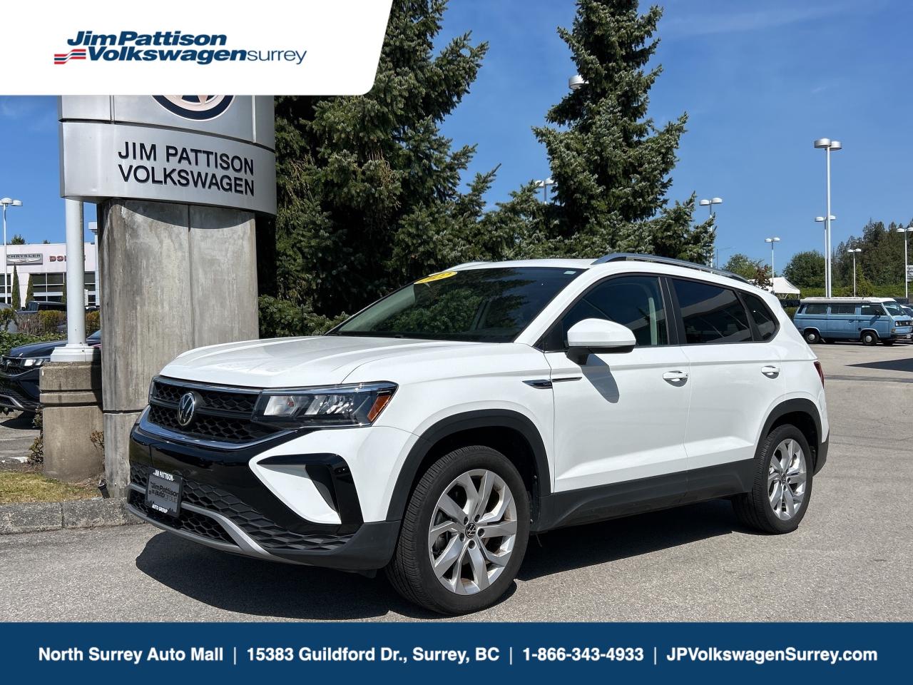 Used 2022 Volkswagen Taos Comfortline, ONE OWNER, NO ACCIDENT, VW CERTIFIED for sale in Surrey, BC