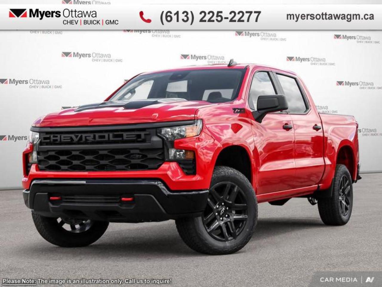 New 2025 Chevrolet Silverado 1500 Custom Trail  SILVERADO CUSTOM 5.3 CREW LONG BOX for sale in Ottawa, ON
