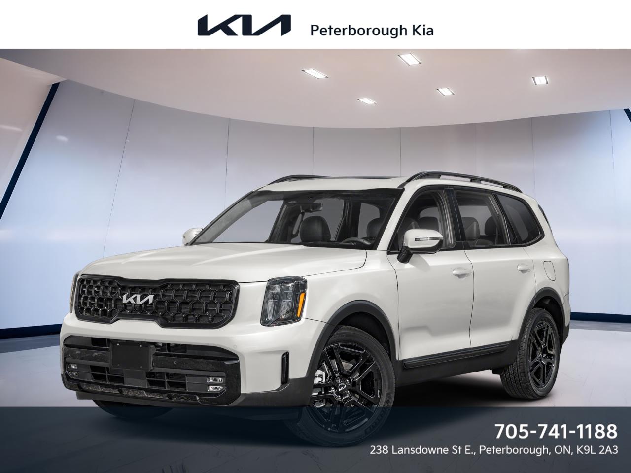 New 2025 Kia Telluride X-Line AWD w/Black Interior for sale in Peterborough, ON