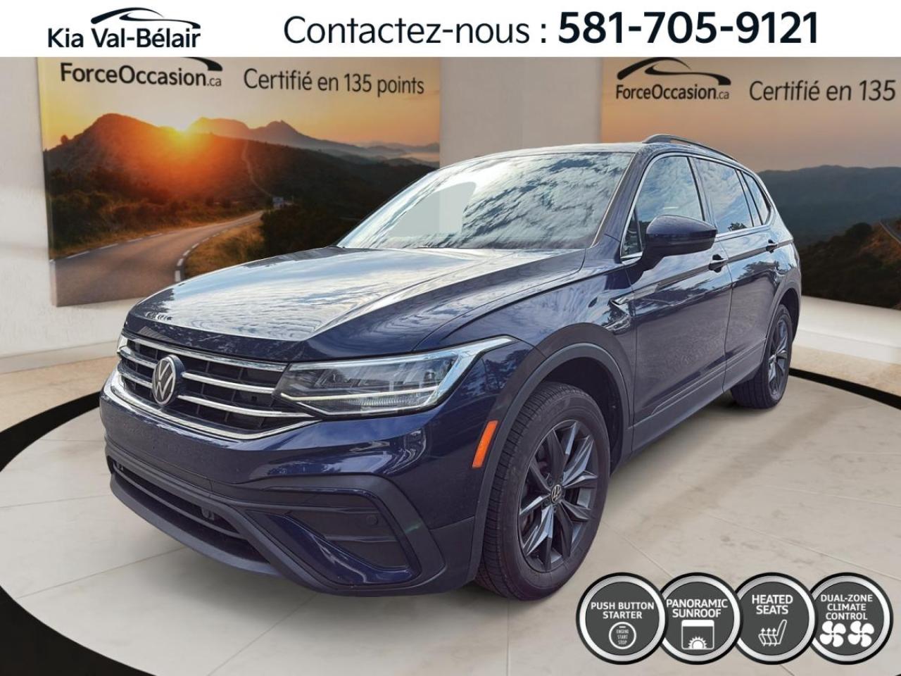 Used 2022 Volkswagen Tiguan COMFORTLINE A/C * AWD * CUIR * TOIT * CARPLAY * for sale in Québec, QC