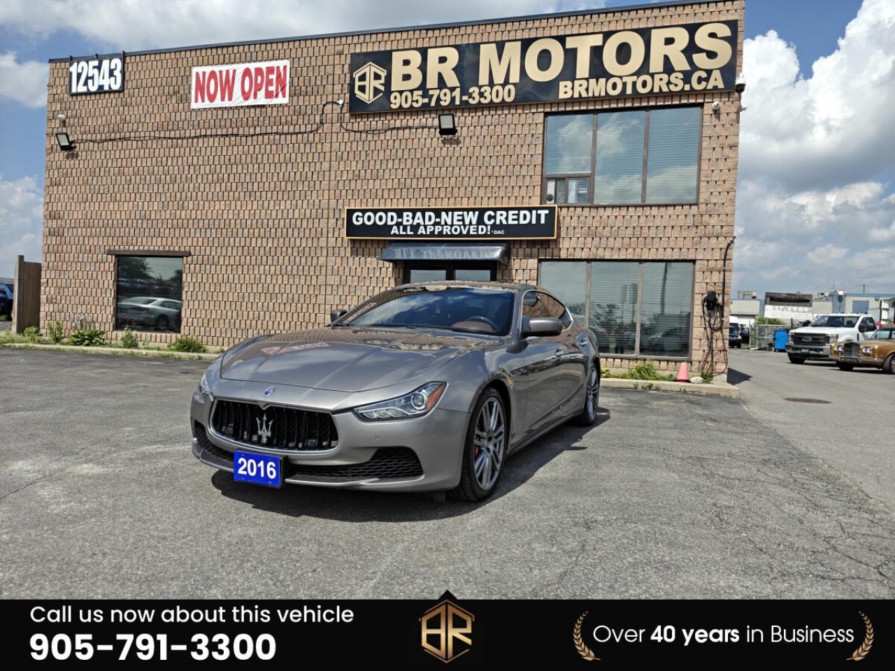 Used 2016 Maserati Ghibli SQ4 | No Accidents Reported | AWD | Low km for sale in Bolton, ON