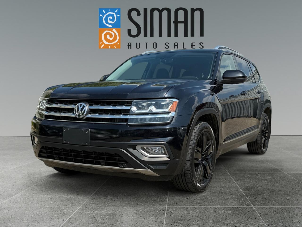 Siman Auto Sales
Large enough to make a difference, small enough to care

Imagine hitting the open roads of Saskatchewan, the sun glinting off the **panoramic sunroof** of your new-to-you **2019 Volkswagen Atlas**. This isnt just any SUV; its a vehicle built for adventure, comfort, and making memories with every mile.

This particular Atlas, with **114,000 km** on the odometer, is more than ready for its next chapter. It just sailed through a **fresh Saskatchewan safety inspection**, meaning its in prime condition and ready to roll.

Step inside and discover the luxury of its **7-passenger leather interior**. Whether youre chauffeuring the kids to hockey practice or heading out for a weekend getaway, everyone will ride in supreme comfort. Up front, youll find **heated and cooled seats**  perfect for those frosty winter mornings or sweltering summer afternoons. And for the driver, a **heated steering wheel** makes those cold starts a distant memory. Even your rear passengers will be cozy with **heated rear seats**!

Long drives just got easier with **adaptive cruise control**, letting the Atlas handle the highway ebb and flow while you relax. The **HomeLink** system means no more fumbling for garage door openers, and **rear sunshades** keep the sun out of little eyes (or big ones!). Need to find your way? The **navigation system** has you covered. Plus, with **Bluetooth connectivity**, a **CD player**, and **satellite radio**, your soundtrack is always at your fingertips.

This Atlas isnt just about comfort; its about capability. The **trailer tow package** means youre ready for campers, boats, or whatever toys your adventures demand. Parking is a breeze, even in tight spots, thanks to **rear park sensors** and a crystal-clear **backup camera**.

---

**Your Next Adventure Starts at Siman Auto Sales!**

At Siman Auto Sales, we believe in making car buying easy and enjoyable. Were large enough to make a difference, small enough to care, and that means putting *you* first.

Worried about financing? Dont be! We offer **easy on-site financing** and work hard to find a solution that fits your budget. And if youre looking to upgrade, **trades are always encouraged**! Wed love to take a look at your current vehicle. Plus, for complete peace of mind, we have a variety of **aftermarket warranties available** to fit every need and budget.

---

Ready to experience the comfort, versatility, and sheer joy of driving this 2019 Volkswagen Atlas? Give us a call at Siman Auto Sales today and lets get you behind the wheel!