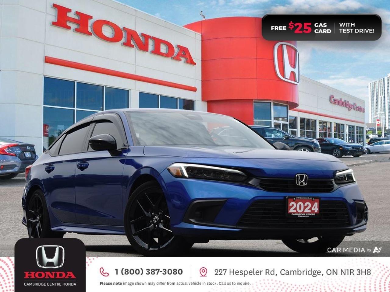 Used 2024 Honda Civic Sport HONDA SENSING TECHNOLOGIES | REARVIEW CAMERA | APPLE CARPLAY™/ANDROID AUTO™ for sale in Cambridge, ON