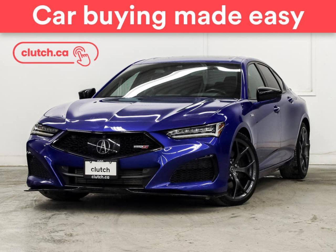 Used 2021 Acura TLX Type S SH-AWD w/ Apple CarPlay & Android Auto, Power Moonroof, 360 Cam for sale in Toronto, ON
