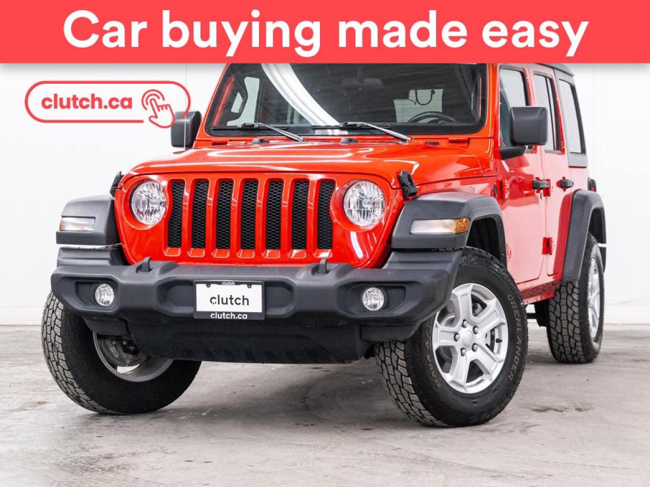 Used 2021 Jeep Wrangler Unlimited Sport S 4WD w/ Apple CarPlay & Android Auto, Touchscreen Display, Rearview Cam for sale in Toronto, ON