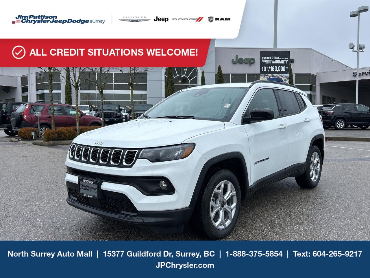 Jim Pattison Chrysler Jeep Dodge is ready to help you find your perfect vehicle. Our team of highly-experienced pros will provide you with the highest level of customer care and we are proud to offer online shopping from the comfort of your home with the new Pick, Price, Purchase Program. Browse our inventory online, create a personal account to track the vehicles you&rsquo;re interested in and the payment options that work best for you. Simple as that! And we will be here to answer all your questions. Visit our website, send us an email or give us a call today and let us get to work for you! Price includes freight & PDI, documentation fee ($899), A/C levy ($100), tire levy (up to $32.50), and VSA Transaction Levy ($10). Finance/lease placement fee ($599) if applicable, GST and PST are additional. Dealer-installed accessories are included, if applicable. Rebates applied after taxes. D#30394