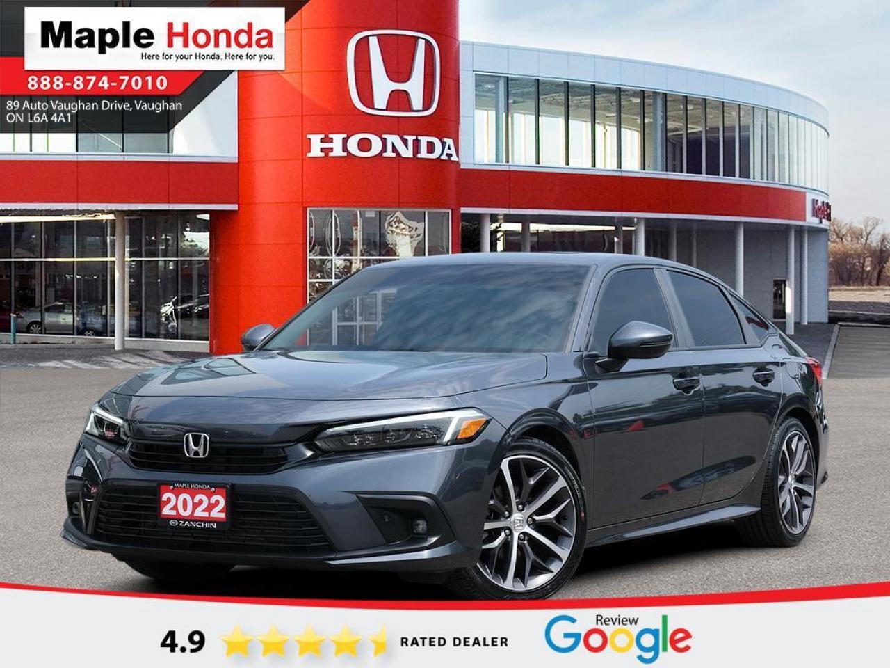Used 2022 Honda Civic Sedan Navigation| Leather Seats| Sunroof| Bose Sound Sys for sale in Vaughan, ON