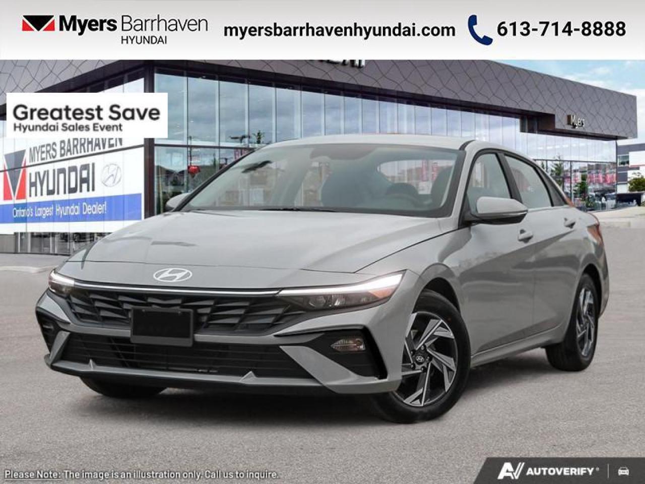 New 2025 Hyundai Elantra Luxury IVT  - Premium Audio - $218 B/W for sale in Nepean, ON