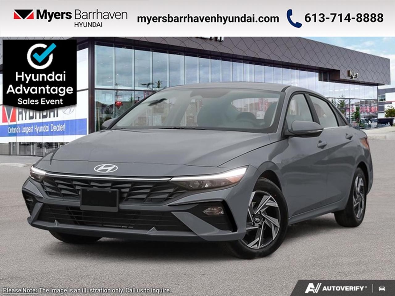 2025 Hyundai Elantra Luxury IVT  - Premium Audio - $218 B/W Photo