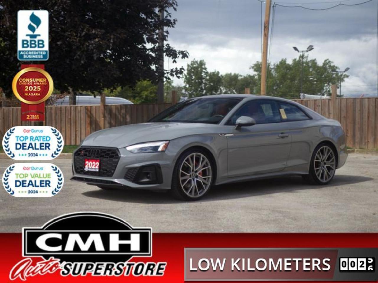 Used 2022 Audi S5 Coupe Technik 3.0 TFSI quattro  **RED LEATHER** for sale in St. Catharines, ON