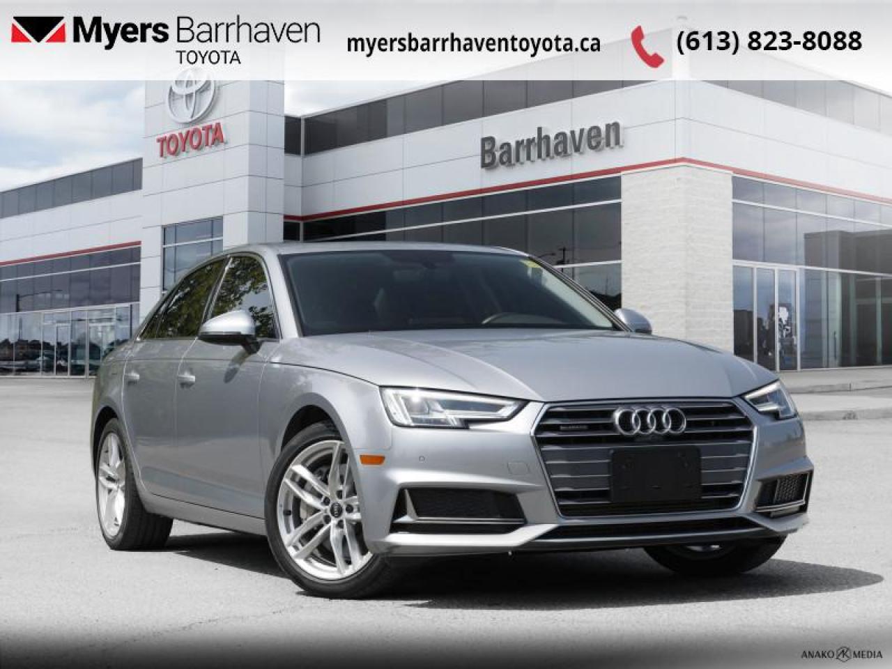 Used 2019 Audi A4 Technik 45 TFSI Quattro  - Premium Audio - $242 B/W for sale in Ottawa, ON