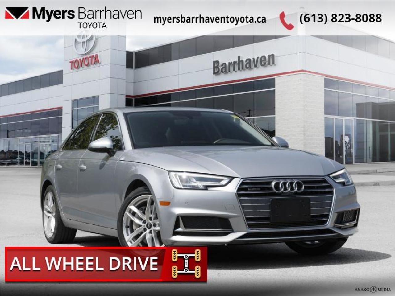 Used 2019 Audi A4 Technik 45 TFSI Quattro  - Premium Audio - $242 B/W for sale in Ottawa, ON