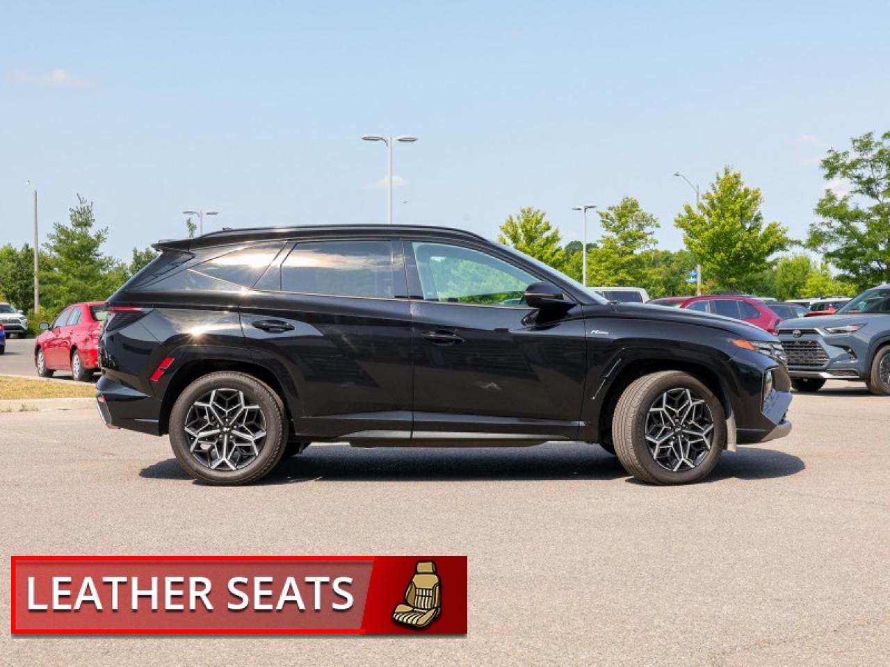 2024 Hyundai Tucson Hybrid N-Line  - Sunroof -  Cooled Seats - $247 B/W Photo