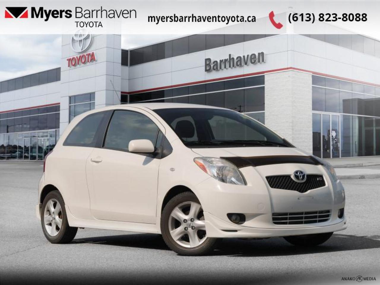 Compare at $8296 - Our Live Market Price is just $7977! <br> <br>   New Arrival! This  2008 Toyota Yaris is fresh on our lot in Ottawa. <br> <br>This  hatchback has 98,653 kms. Its  nice in colour  . It has an automatic transmission and is powered by a  106HP 1.5L 4 Cylinder Engine.  It may have some remaining factory warranty, please check with dealer for details. <br> <br>To apply right now for financing use this link : <a href=https://www.myersbarrhaventoyota.ca/quick-approval/ target=_blank>https://www.myersbarrhaventoyota.ca/quick-approval/</a><br><br> <br/><br>At Myers Barrhaven Toyota we pride ourselves in offering highly desirable pre-owned vehicles. We truly hand pick all our vehicles to offer only the best vehicles to our customers. No two used cars are alike, this is why we have our trained Toyota technicians highly scrutinize all our trade ins and purchases to ensure we can put the Myers seal of approval. Every year we evaluate 1000s of vehicles and only 10-15% meet the Myers Barrhaven Toyota standards. At the end of the day we have mutual interest in selling only the best as we back all our pre-owned vehicles with the Myers *LIFETIME ENGINE TRANSMISSION warranty. Thats right *LIFETIME ENGINE TRANSMISSION warranty, were in this together! If we dont have what youre looking for not to worry, our experienced buyer can help you find the car of your dreams! Ever heard of getting top dollar for your trade but not really sure if you were? Here we leave nothing to chance, every trade-in we appraise goes up onto a live online auction and we get buyers coast to coast and in the USA trying to bid for your trade. This means we simultaneously expose your car to 1000s of buyers to get you top trade in value. <br>We service all makes and models in our new state of the art facility where you can enjoy the convenience of our onsite restaurant, service loaners, shuttle van, free Wi-Fi, Enterprise Rent-A-Car, on-site tire storage and complementary drink. Come see why many Toyota owners are making the switch to Myers Barrhaven Toyota. <br>*LIFETIME ENGINE TRANSMISSION WARRANTY NOT AVAILABLE ON VEHICLES WITH KMS EXCEEDING 140,000KM, VEHICLES 8 YEARS & OLDER, OR HIGHLINE BRAND VEHICLE(eg. BMW, INFINITI. CADILLAC, LEXUS...) o~o