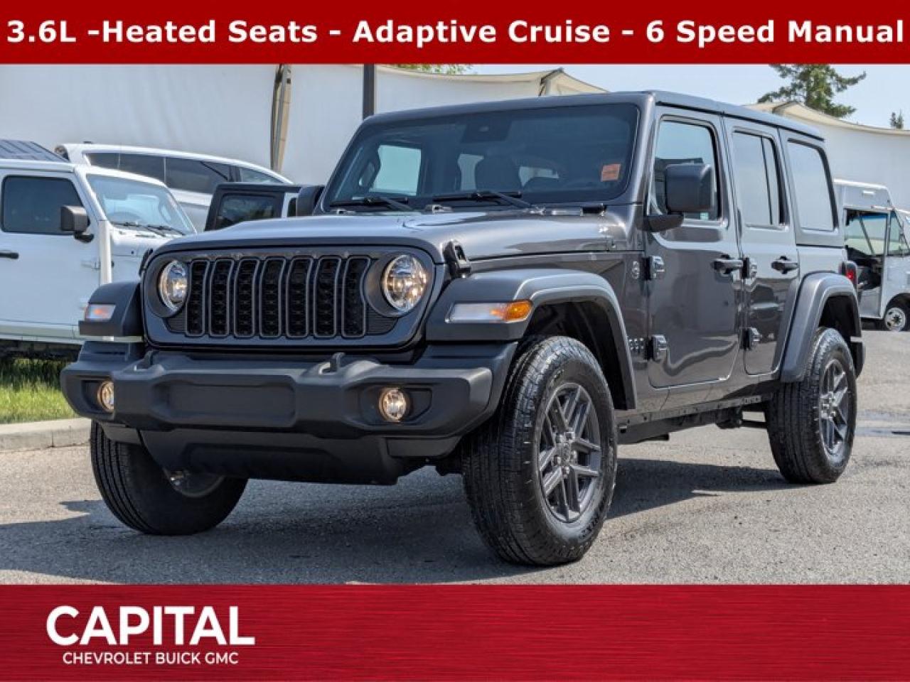 Used 2024 Jeep Wrangler Sport S- LOW KMS-Convenience Group-Heated Seats-Collision Warning & More for sale in Calgary, AB