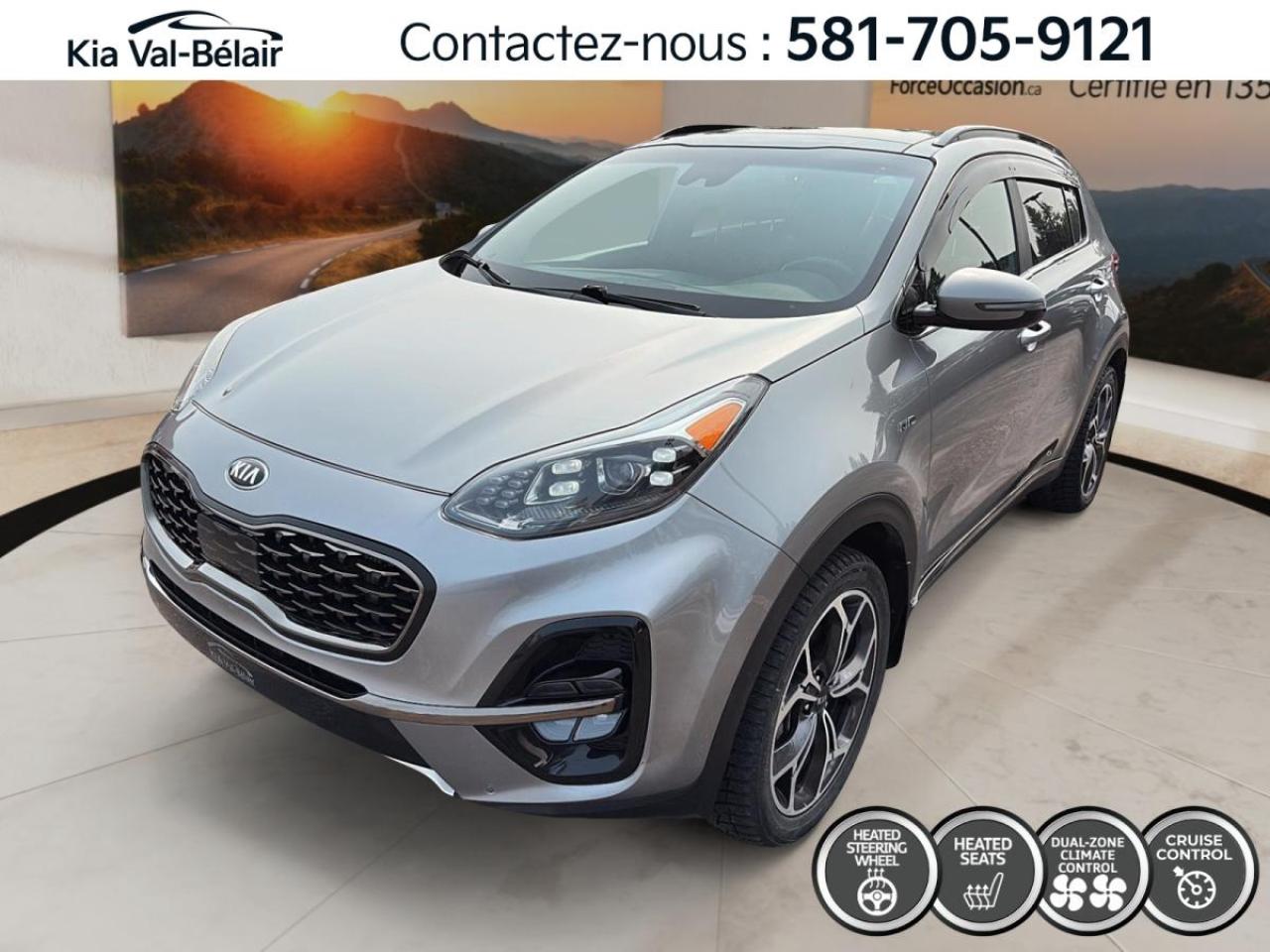 Used 2020 Kia Sportage SX *AWD *TURBO *240HP *TOIT *CUIR *CAMERA *BI-ZONE for sale in Québec, QC