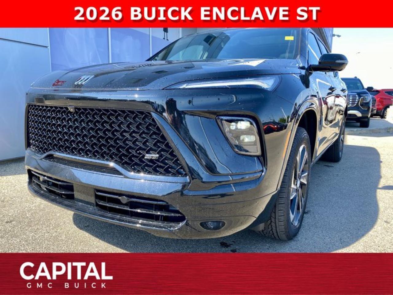 THE ALL-NEW 2026 BUICK ENCLAVE SPORT TOURING IS HERE! Come and experience it here and be the FIRST to own this incredible, fully redesigned 7-passenger luxury SUV. With options like Panoramic Sunroof, Technology Package, POWER PACKAGE, 360 CAM, Heated and Cooled Seats, Heated Steering, Remote Start, Customizable 30 ultra-wide digital display screen, and so much more, come and visit us to see this amazing vehicle!Ask for the Internet Department for more information or book your test drive today! Text 825-445-0521 for fast answers at your fingertips!AMVIC Licensed Dealer - Licence Number B1044900Disclaimer: All prices are plus taxes and include all cash credits and loyalties. See dealer for details. AMVIC Licensed Dealer # B1044900